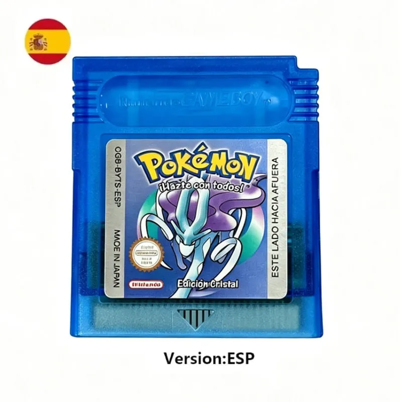 Sok stílusú Pokémon Vörös Kék Kristály Arany Zöld Ezüst Sárga GBC játékkártya 16 bites videojáték kazettás konzolkártya GB/SP — image 27