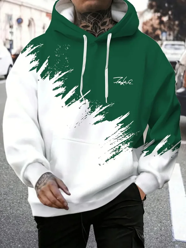 แฟชั่นGradientพิมพ์Hoodiesผู้ชายตลก 3Dรูปแบบตัวอักษรขนาดใหญ่เสื้อฤดูใบไม้ร่วงและฤดูหนาวเสื้อลำลองผู้ชายเสื้อผ้า — image 3
