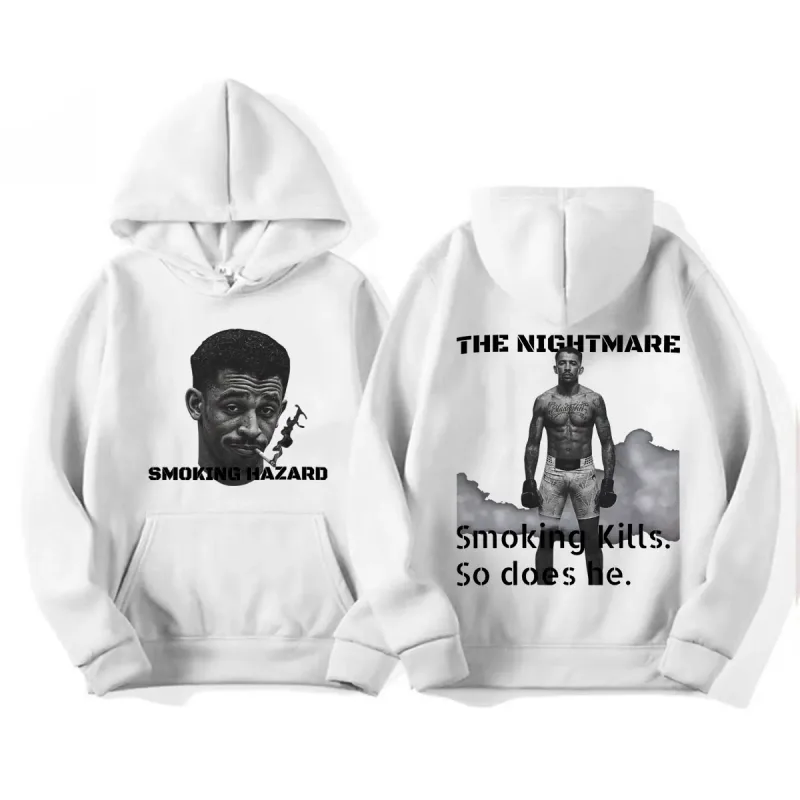 The Nightmare Carlos Prates Smoking Hazaro Hoodies Men Women Violence Aesthetics Sweatshirts Casual Fleece Long Sleeve Pullovers