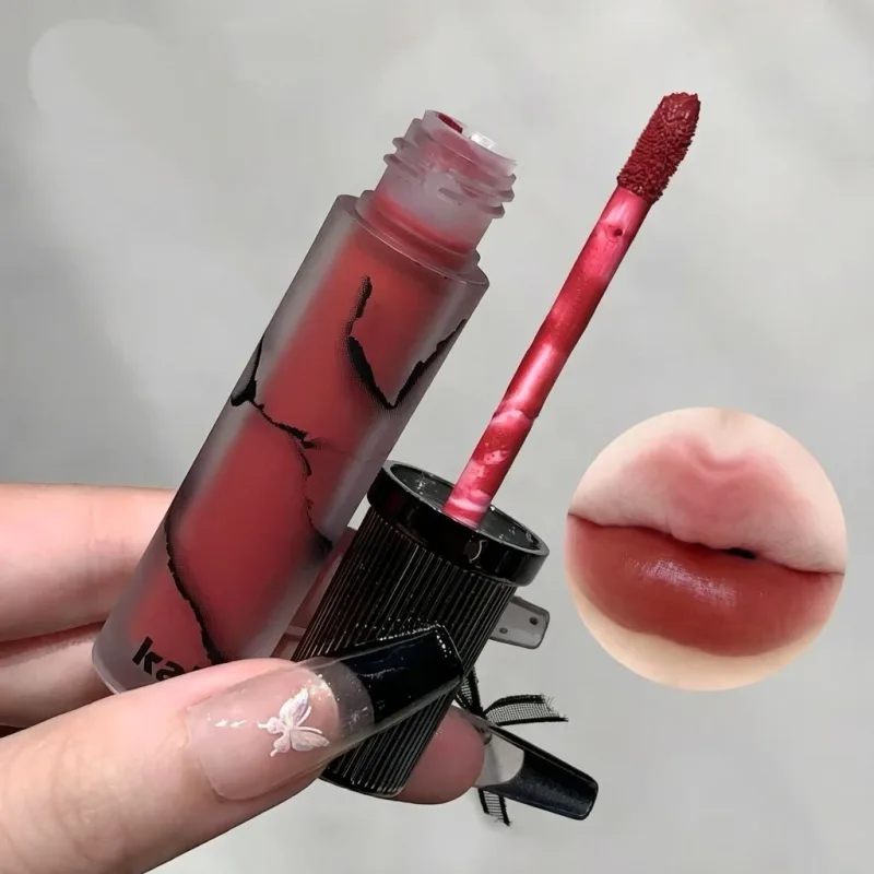 Marmo Opaco Labbra Fango Velluto Morbido Fog Tinta per labbra Cosmetici per labbra antiaderenti a lunga durata — image 4