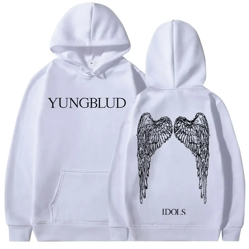 Yungblud IDOLS Wings Album Tour 2025 Hoodies Men Women Vintage Fashion Hooded Sweatshirts Hip Hop Oversized Pullovers Streetwear — image 5