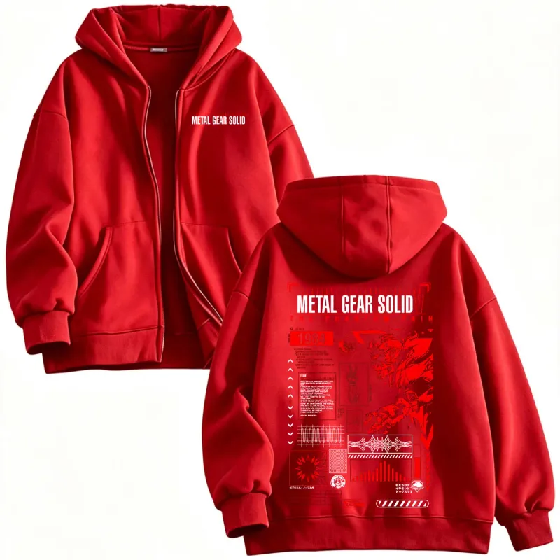 MGS5 Metal Gear Solid V The Phantom Pain Venom Snake Zipper Hoodies Men's Women Zip Up Hooded Sweatshirts Jackets Coats — image 5