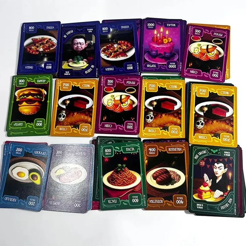 Russian Version Funny Food Vampire Card Game Portable Strategy Party Board Game for Family Friends Gathering Night — image 5