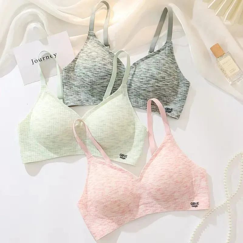 Bra Tekan Tubi Jeli Tanpa Surih Wanita Sokongan Lembut Pakaian Dalam Anti-Kendur Selesa tanpa Wayar untuk Setiap Hari W — image 3