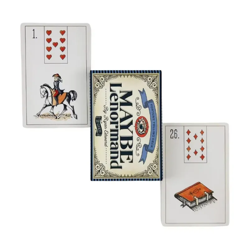 Maybe Lenormand Oracle Cards Deck For Family Party High Quality Fortune Telling Divination Tarot Deck Cards — image 5