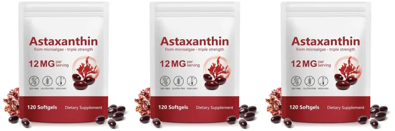 Cilt Sağlığı ve Sağlıklı Yaşlanma için Antioksidan Destekli Mikroalglerden Astaksantin Takviyesi 12mg Softgeller 120 Sayısı — image 10