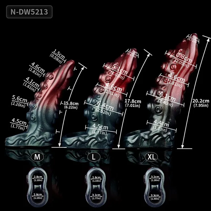 Large Horse And Wolf Penis Sleeve Closed Cock Sheath Sex Toy For Men Penis Enlargement Delay Ejaculating M L XL Size