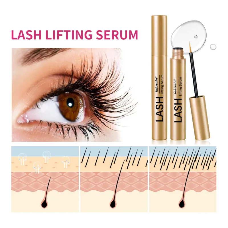 4Pcs/Set Fast Growth Eyelash Serum Treatment Lengthening Curling Mascara Lash Separator Curly Lash Kit Eye Care Makeup Cosmetic