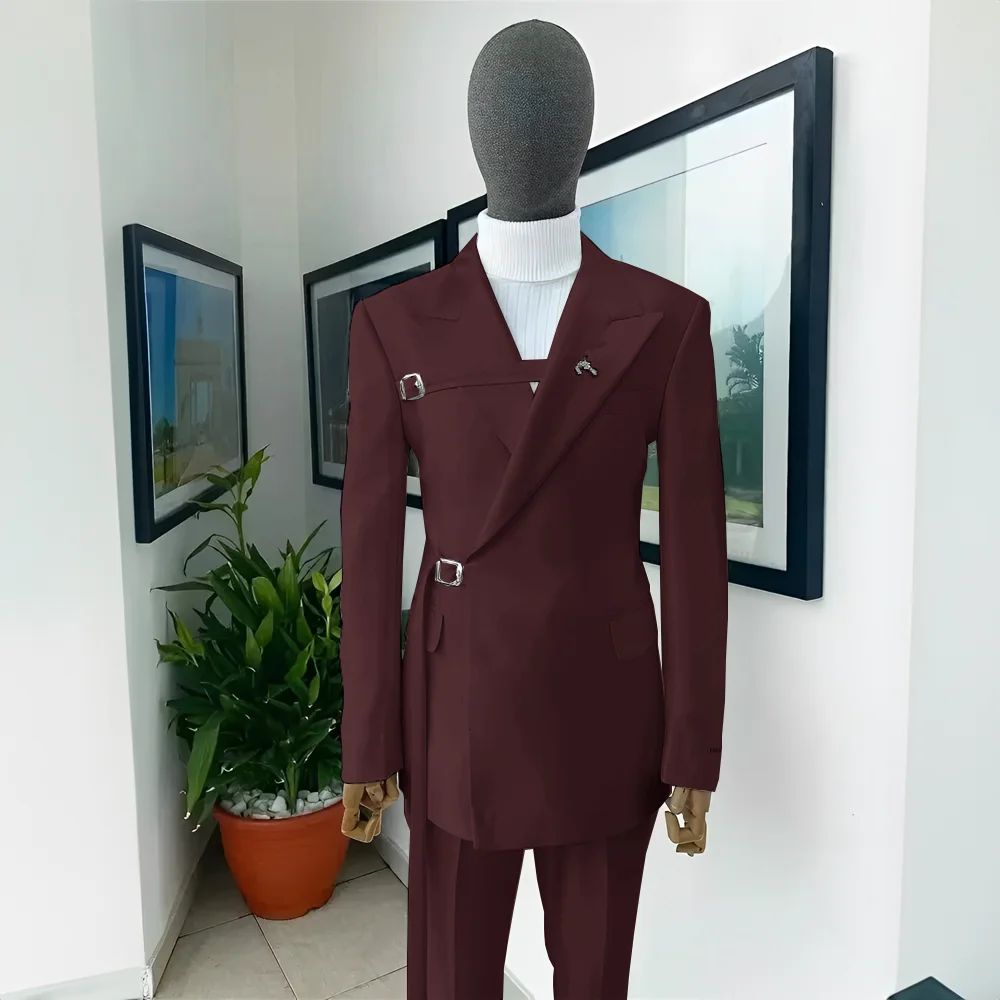 2024 New Men's Wedding Tuxedo Blazer Elegant Men's Suit 2 Piece Jacket Pants White Suit Formal Party Dress for Men