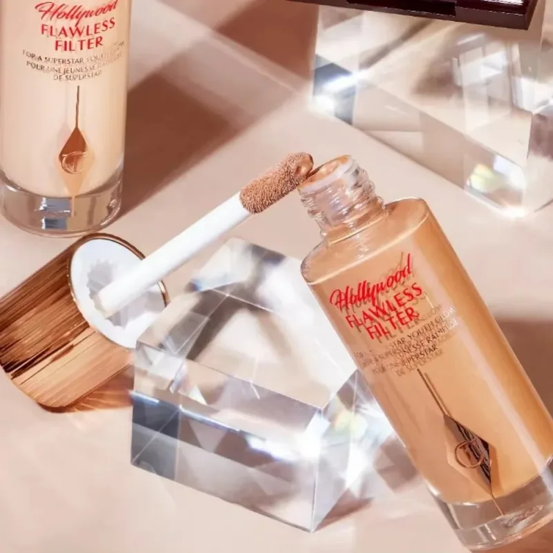 Charlotte Tilbury Hollywood Flawless Liquid Highlighter Moisturises Skin Palette Satin-matte Shimmer Metallic Finishes Makeup — image 3