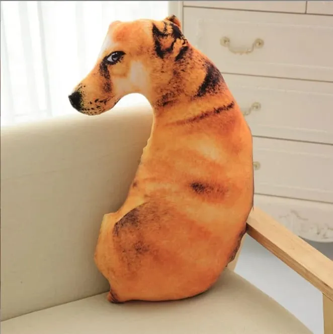 3D printed simulation dog pillow funny pet shaped pillow living room bedroom soft decoration personalized holiday gift — image 5