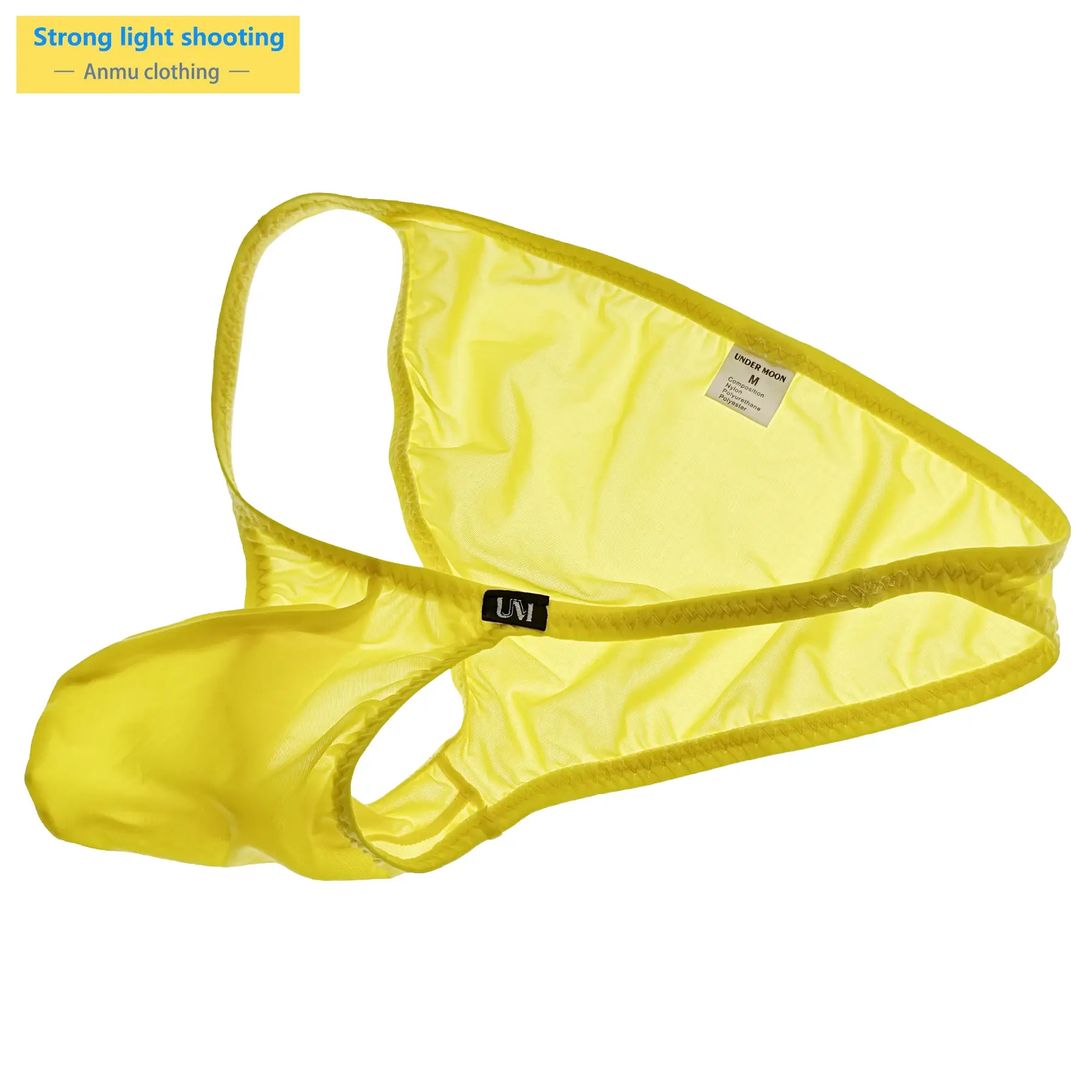 Panlalaking Napakalaki at Kumportableng Pouch Ice Panty Semi-Transparent Sexy Underwear para sa Araw-araw na Paggamit — image 4