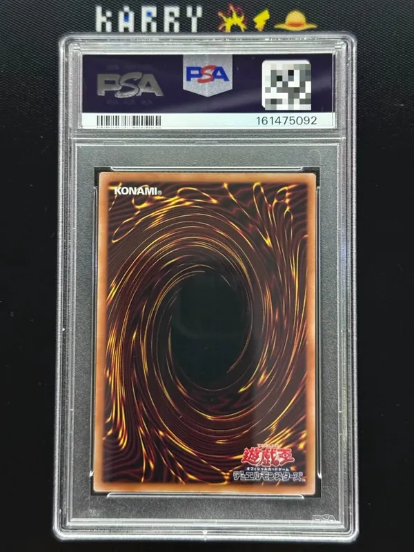 Yu‑Gi‑Oh! Magician of Black Chaos CORI‑JP027 Extended Art Custom Display Card With PSA Style Graded Slab (Not Original)