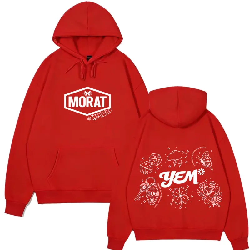 Band Morat Yem World Tour 2026 Print Hoodie Men Women Fashion Clothing Pullover Long Sleeves Loose Hip-hop Sweatshirts Fan Gifts — image 12