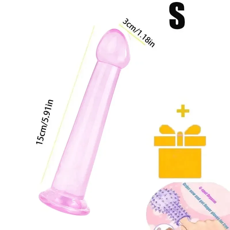 Transparent Realistic Dildo Strong Suction Cup No Vibrator Women Masturbator Anal Realistic Dick Sex Toys For Women Sex Shop 18