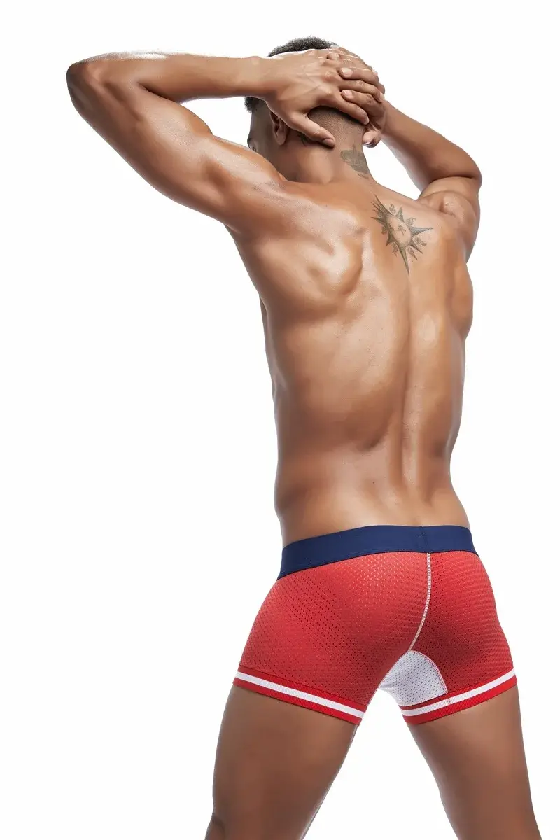 Jockmail Pakaian Dalam Jaring Boxer Pria Celana Pendek Olahraga Nyaman Lembut Bersirkulasi Celana Dalam Pria Dewasa Pakaian Dalam Wanita — image 15