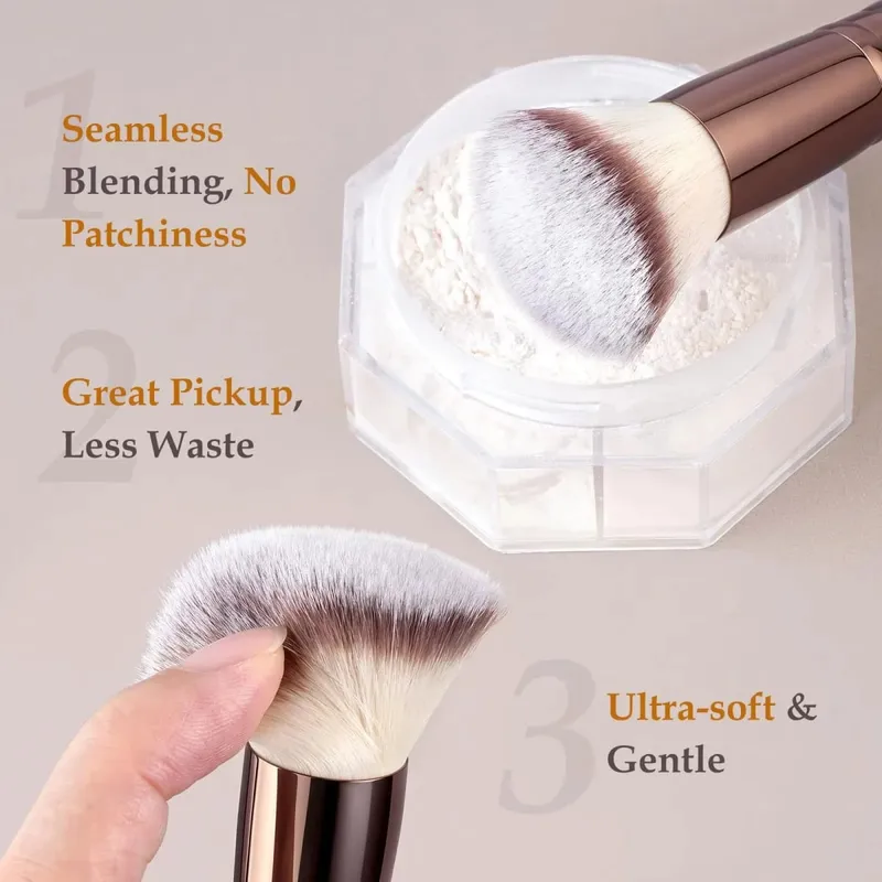 Cestovní sada štětců na make-up s pouzdrem 20 ks Sada na líčení Multifunkční základní 18 ks štětců na make-up Foundation Powder Blush