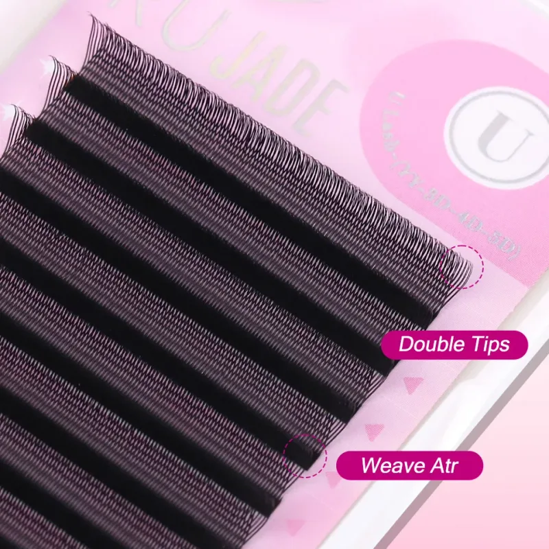 U-Shaped 3D 4D 5D Eyelash Extensions Faux Mink Premade Fans Lashes Easy Grafting Hand Woven Matte Black Volume W YY Shape Lashes