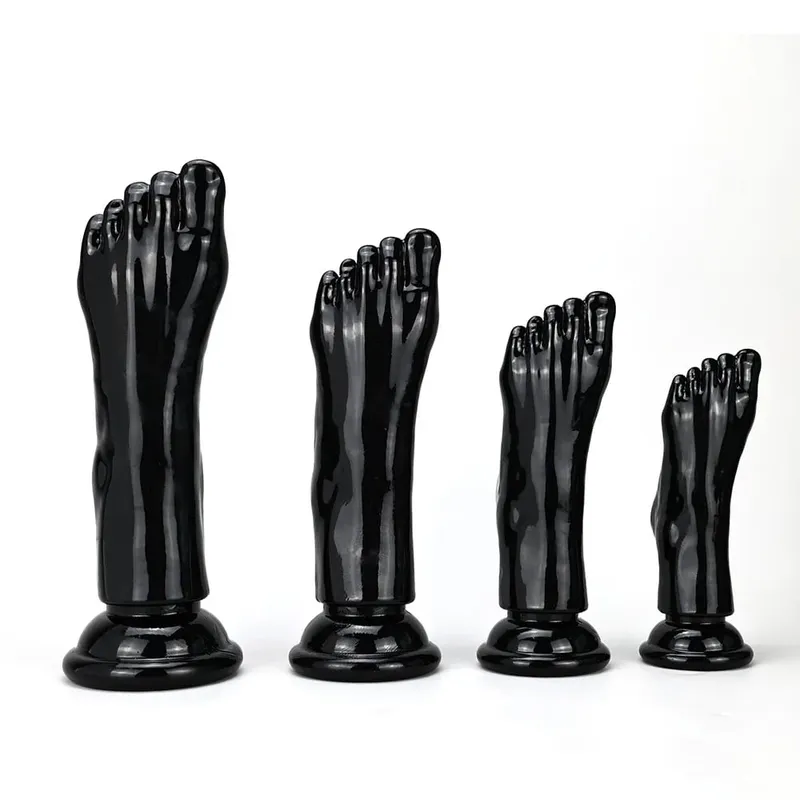 Big Feet Style Anal Plug Big Clear TPE ButtPlug Deep Masturbator Dildo Dilator Stimulator Anal Plug Adult Sex Toys For Women 18+