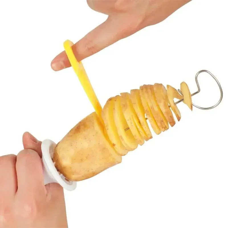Spirálová řezačka na brambory Whirlwind Stroj na výrobu věží na brambory Kráječ zeleniny Kreativní nářadí na zeleninu Kuchyňské doplňky Gadgets — image 4