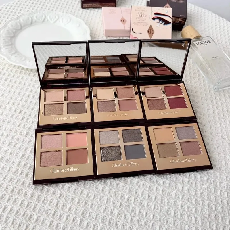CT Простая в использовании 4 оттенка 9 оттенков Палитра теней для век Charlotte Tilbury Бальзам для губ Pillow Talk Big Lip Plumpgasm Румяна для губ Макияж Подарок