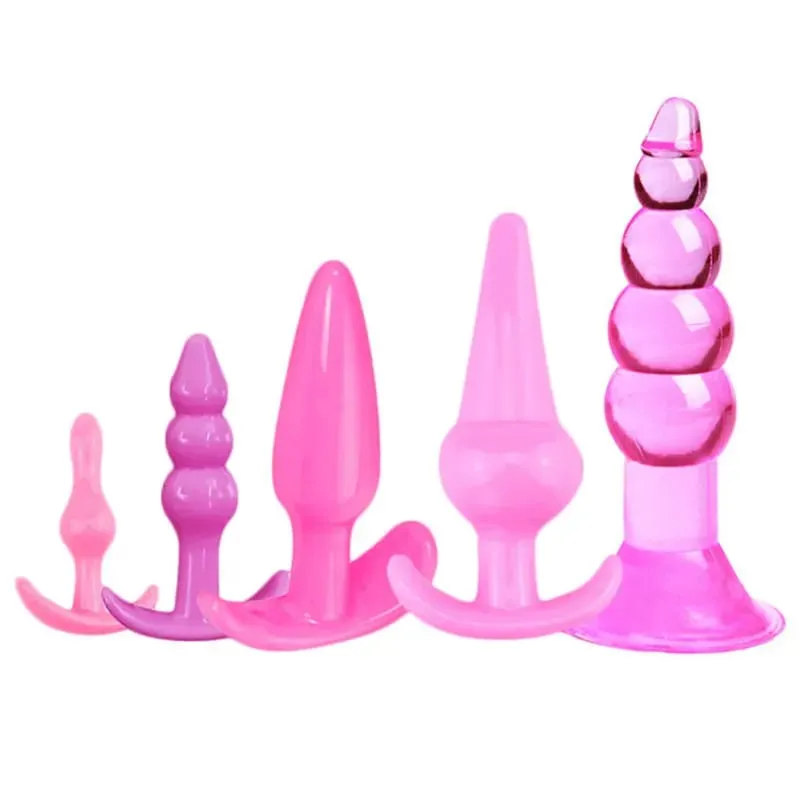 4/5/7/8 pçs/set silicone butt plug vibrador masturbação anal plug vaginal brinquedos sexuais combinação anal grânulo dilatador brinquedos para gay