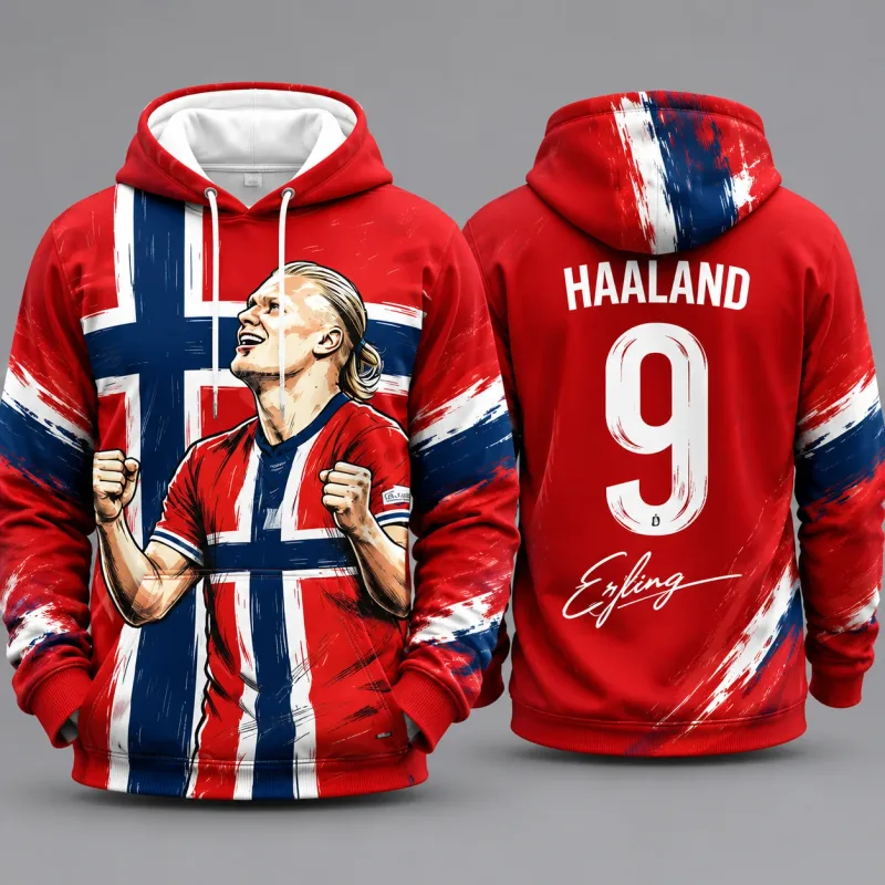 Norwegian Football Jersey 3D Print Men Sweatshirt Autumn/Winter Hoodies Y2k Hoodies for Men Men Clothing Streetwear Harajuku — image 4
