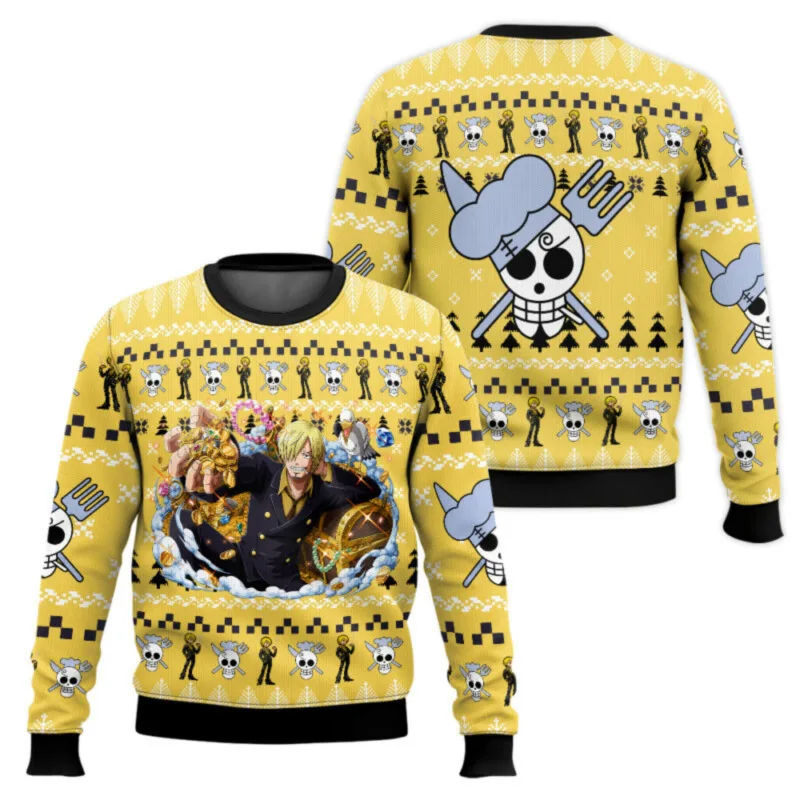 Fantasy chainsaw Christmas Carnival Unisex Sweater Santa Claus Sweater 3D Sweater Autumn and Winter Premium Clothing — image 2
