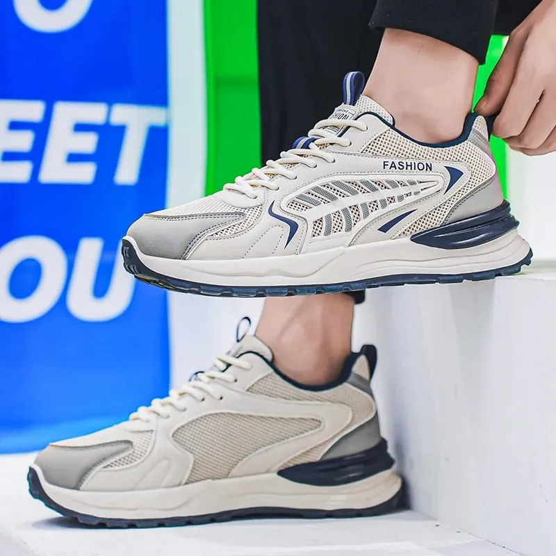 Men's Fall Shoes New Model Breathable Mesh Sports Sneakers Thick Bottom Casual Trendy Footwear — image 6