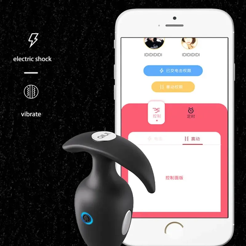 Thunderbolt Electric Shock Mužský masážní přístroj prostaty Ovládání APP Vibrační anální zástrčka Elektrický anální vibrátor Sexuální hračky pro muže — image 5