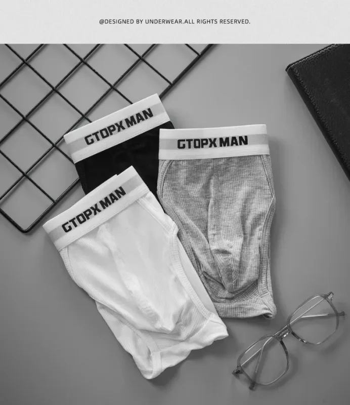 3Pack Summer Single Layer Mens Underwear Low Rise Briefs for Men Elastic Comfort Fit Underpanties Ropa Interior Hombre — image 10