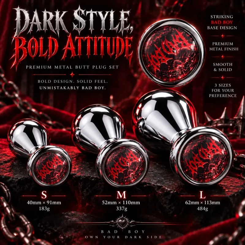 Bad Boy Femboy Gay Locked Metal Anal Plug for Women Men Couples Butt Plug Butt Toy Dildo Masturbator Anal Sex Toy Adult Product — image 3