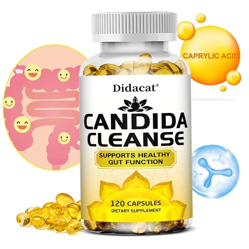 Candida Cleanse-innehåller naturliga örter och probiotika för att stödja en sund tarmfunktion och immunhälsa Lämplig för unisex — image 1