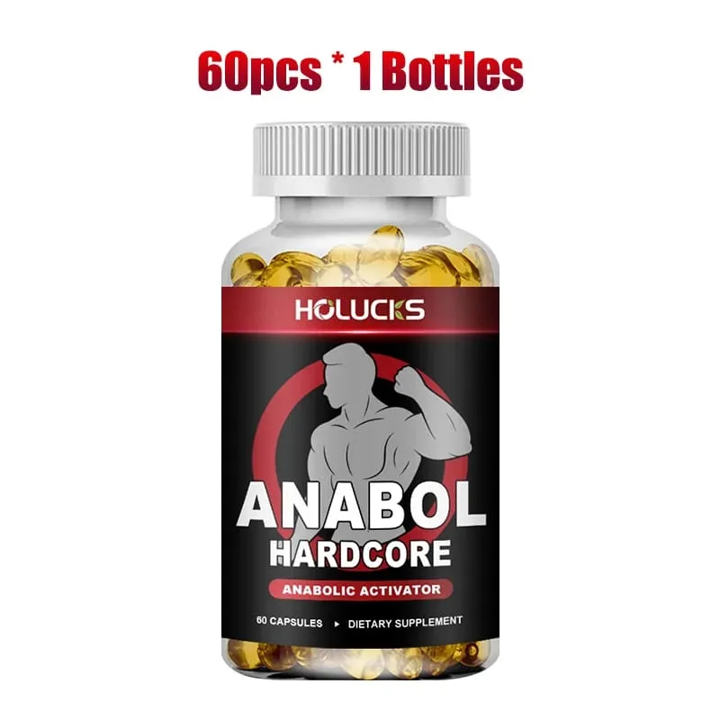 Anabol Hardcore Anabolic Activator Capsules Support Muscle Building Strength Gains & Fat Shredding for Athletes