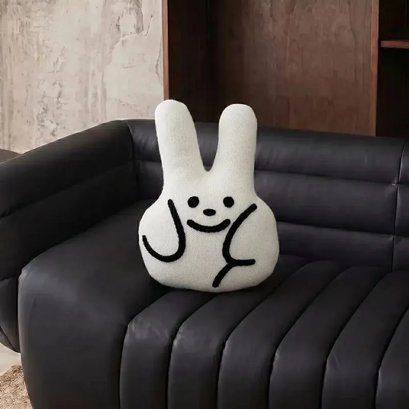 Cute Cartoon Stuffed Animal Cushion Cover Nordic Ins Style Plush Pillow Soft Sofa Living Room Decorative Pillow Case Home Decor