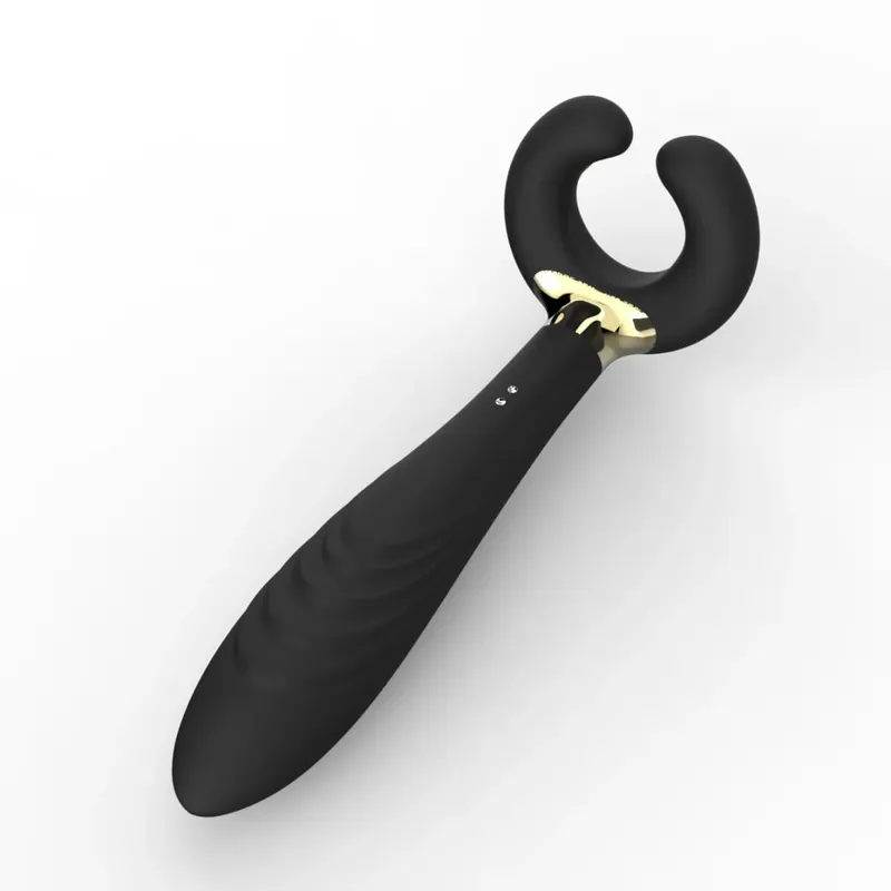 Orissi Magnetic C Shape Vibrator Triple Head Rechargeable Couples Sex Toy