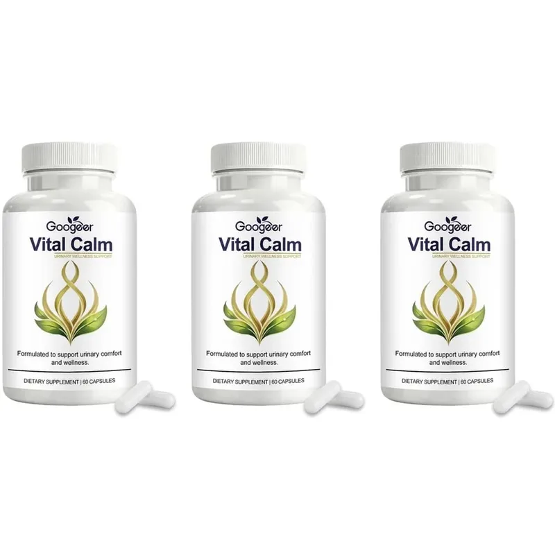 كبسولات Googeer Vital Calm لدعم الصحة البولية للبالغين والراحة مع مستخلص المغنيسيوم والتوت البري، 60 كبسولة — image 10