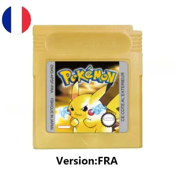 Sok stílusú Pokémon Vörös Kék Kristály Arany Zöld Ezüst Sárga GBC játékkártya 16 bites videojáték kazettás konzolkártya GB/SP — image 15