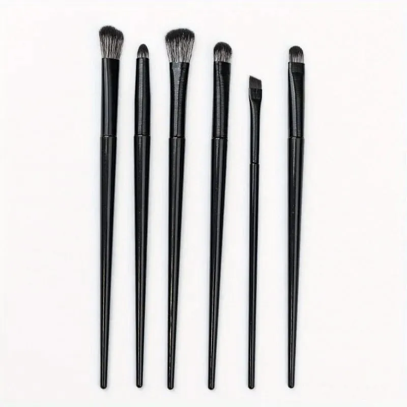 6Pcs Eye Smudge Brush Fine Soft Makeup Tool Eyeshadow Brush Set Eyeliner Brush For Blending Eyeshadow Eyeliner Ideal