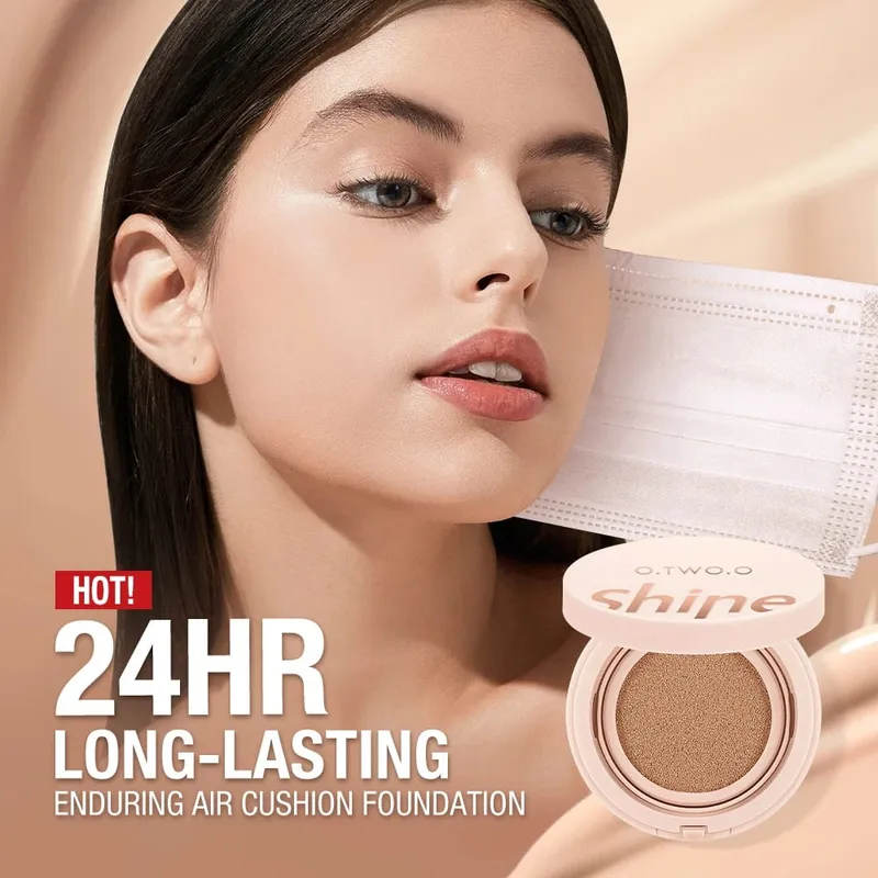 O.TWO.O Juego completo de maquillaje 10 Uds Kit de cosméticos máscara delineador de ojos base BB crema cojín de aire corrector lápiz labial maquillaje para mujeres
