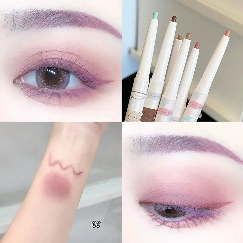 Pearlescent Grape Eyeliner Gel med børst