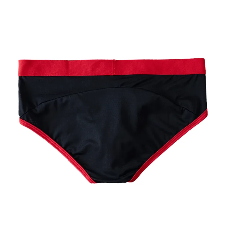 Fashion Mens Underwear Briefs Breathable Mesh Men's Panties Men Brief Bikini Underpants Back Patch Big Pouch Man Trunks D3-11 — image 12
