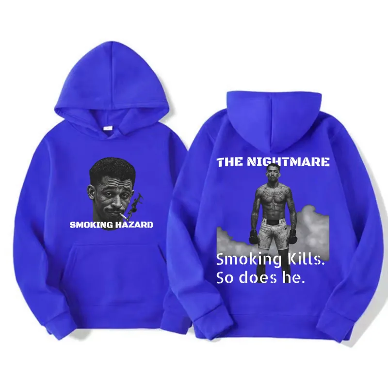 The Nightmare Carlos Prates Smoking Hazaro Hoodies Men Women Violence Aesthetics Sweatshirts Casual Fleece Long Sleeve Pullovers