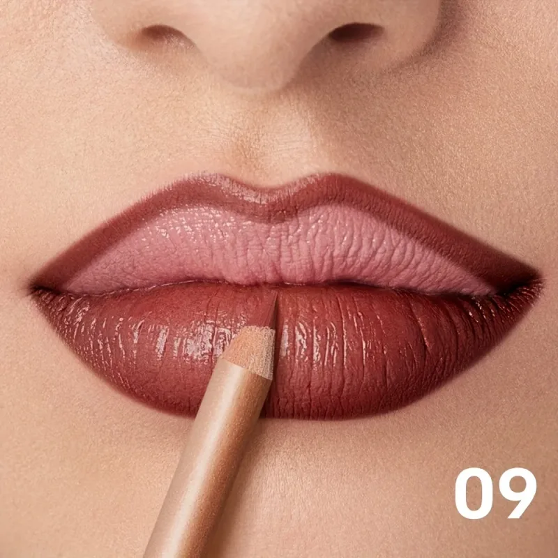 Lápis delineador labial fosco nude de longa duração à prova d'água à prova de manchas contorno preciso fórmula cremosa suave — image 27
