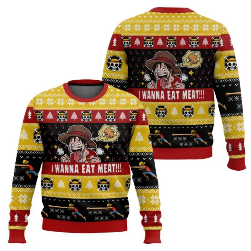 Fantasy chainsaw Christmas Carnival Unisex Sweater Santa Claus Sweater 3D Sweater Autumn and Winter Premium Clothing — image 6