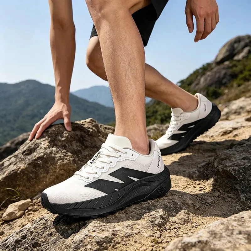 Men Outdoor Trail Running Shoes Breathable Wide toe Sneakers Non‑Slip Woman Casual Sports Shoes Trekking Off‑Road Jogging Shoes