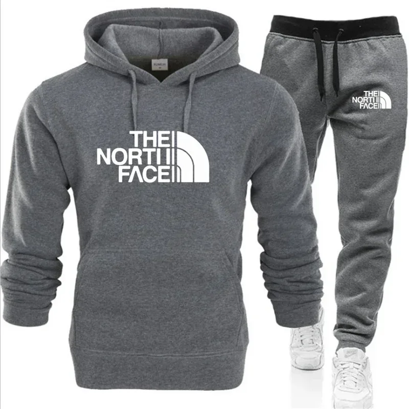 Men's Winter Hoodie and Sweatpants Set Casual Jogging Tracksuit Premium Quality Versatile Outdoor Activewear — image 2