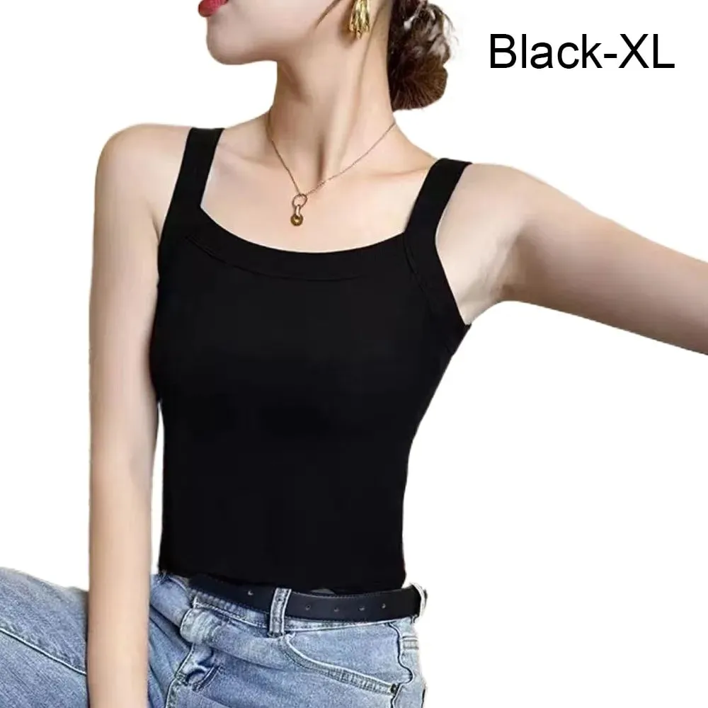 Casual Sleeveless Summer Tank Tops Underwear Camisoles Cami Top Shirt Slim Fitted Tops Sports Activities — image 11