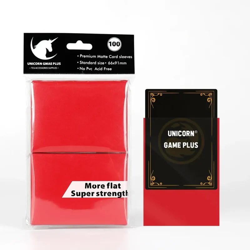 100pcs 2.5 "x3.5" 프리미엄 트레이딩 카드 슬리브 66x91mm MTG Magic Gathering Lorcana 게임 카드 용 표준 크기 보드 게임 카드
