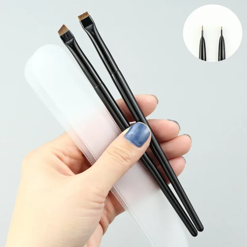 20pcs แปรงคิ้วฉลากส่วนตัวขนตาหวีแปรงแต่งหน้า Dual Ended มุม Spoolie 2 in 1 Lash Eyebrow แปรงจำนวนมาก — image 12